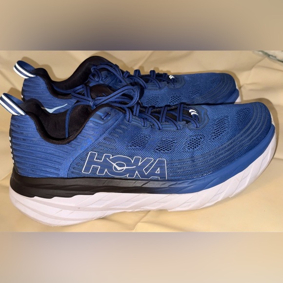 Hoka One One Bondi 6 in the Galaxy Blue' colorway. - Picture 4 of 9